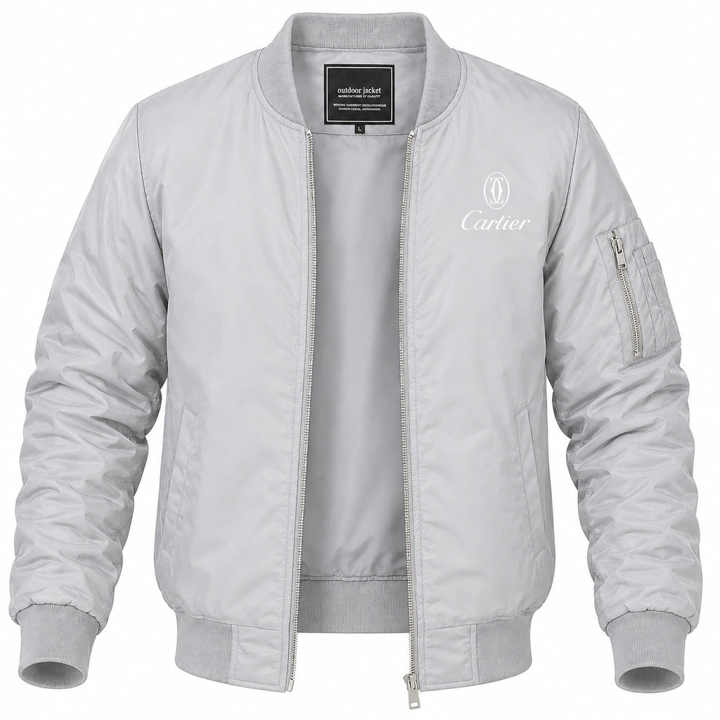 Men's Cartier Lightweight Bomber Jacket Windbreaker Softshell Varsity Jacket Coat