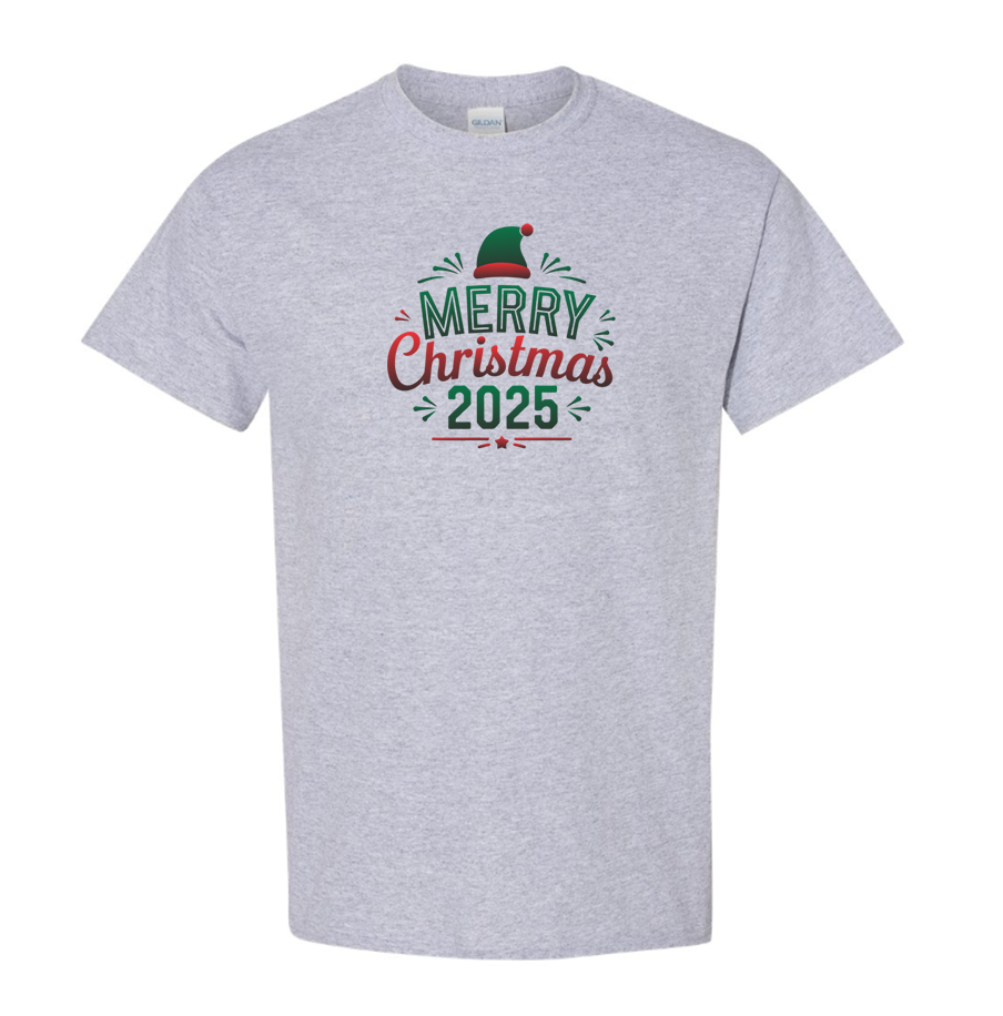 Youth's Merry Christmas 2025 Cotton T-Shirt