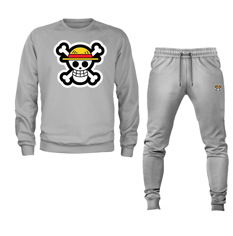 Men's StrawHat Crewneck Sweatshirt Joggers Suit – Tee