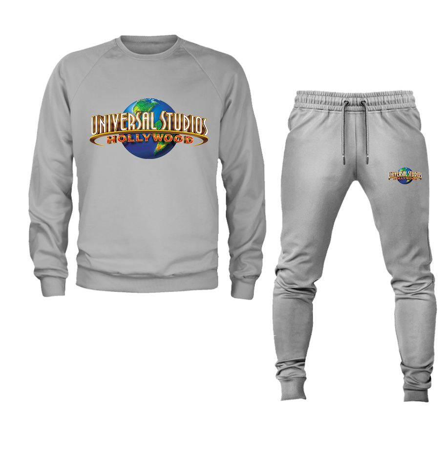 Men's Universal Studio Hollywood Crewneck Sweatshirt Joggers Suit – Tee
