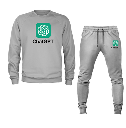 Men's ChatGPT Crewneck Sweatshirt Joggers Suit