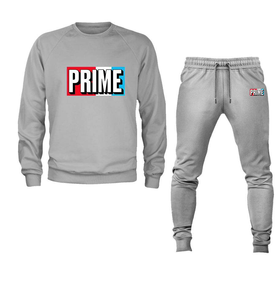 Men's Prime Drink Crewneck Sweatshirt Joggers Suit – Performance Tee