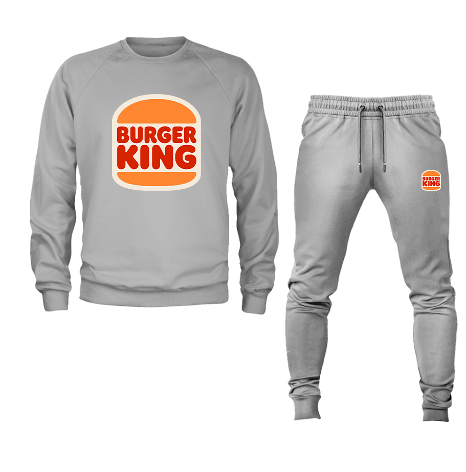 Men's Burger King Crewneck Sweatshirt Joggers Suit – Tee