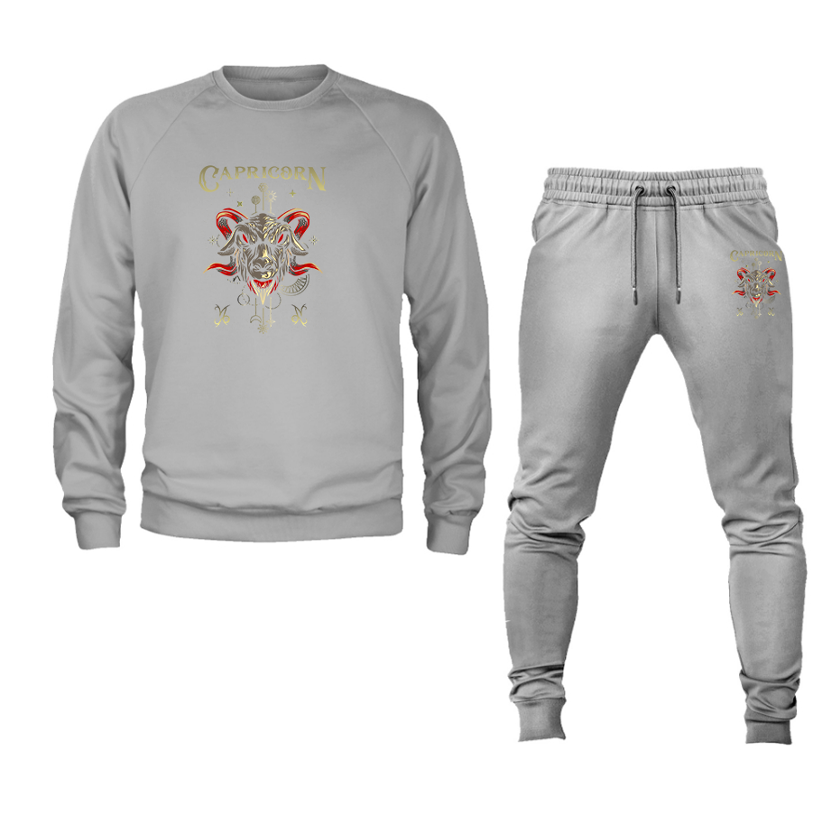 Men's Capricorn Zodiac Crewneck Sweatshirt Joggers Suit