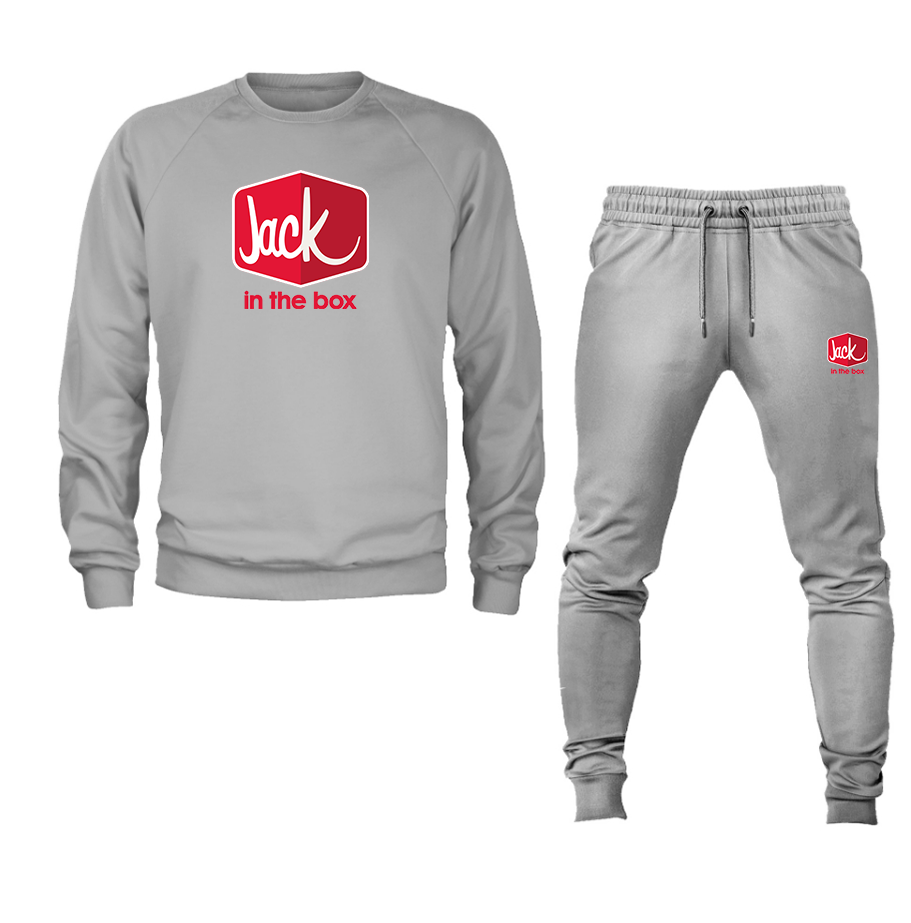Men's Jack In The Box Crewneck Sweatshirt Joggers Suit – Tee