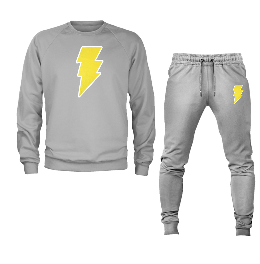 Men's Black Adam Crewneck Sweatshirt Joggers Suit