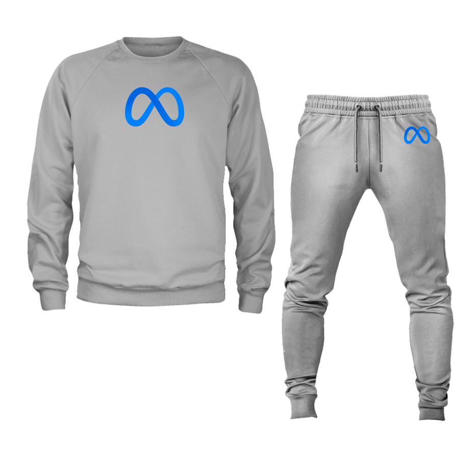 Men's Meta Crewneck Sweatshirt Joggers Suit