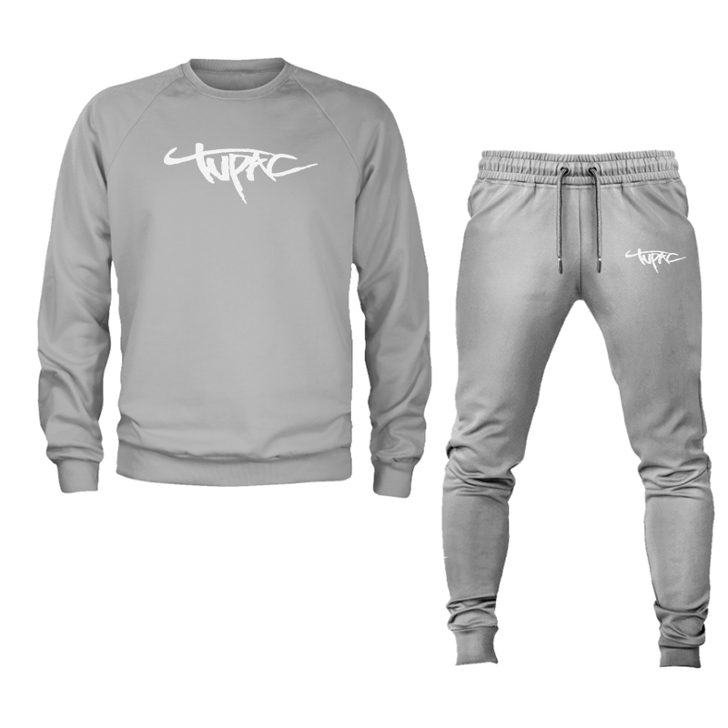 Men's Tupac Crewneck Sweatshirt Joggers Set