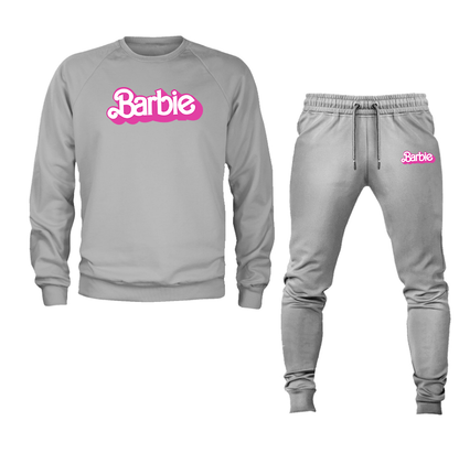 Men's Barbie Crewneck Sweatshirt Joggers Suit