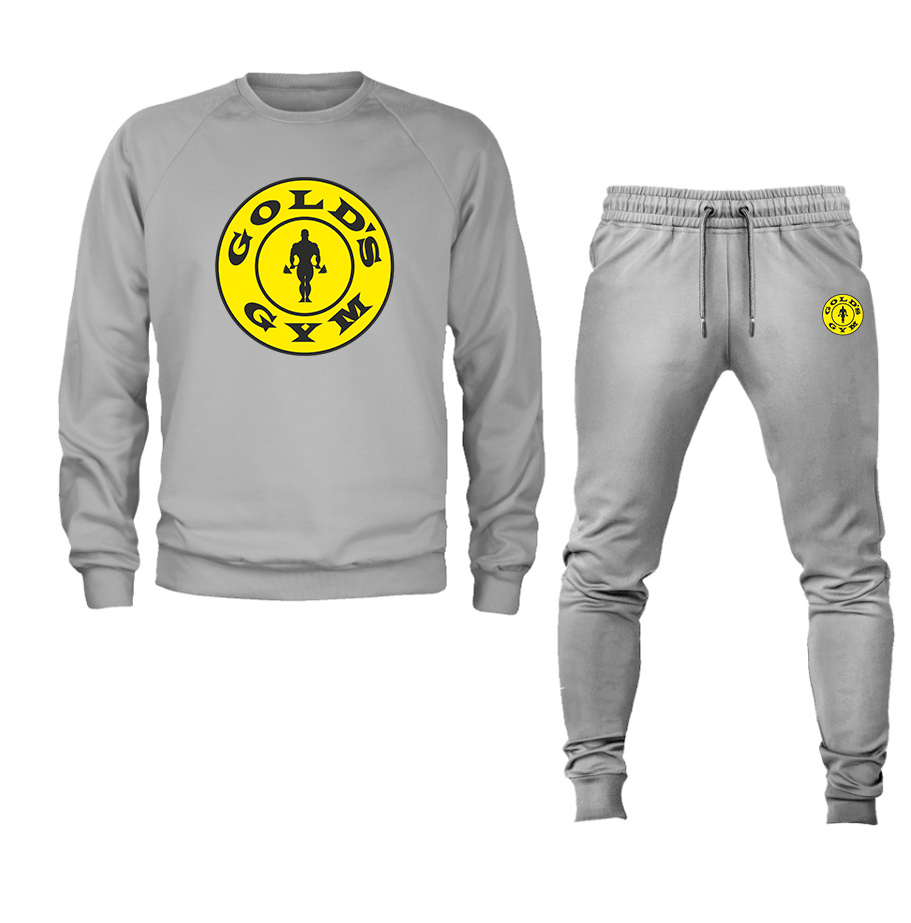 Men's Gold's Gym Crewneck Sweatshirt Joggers Suit