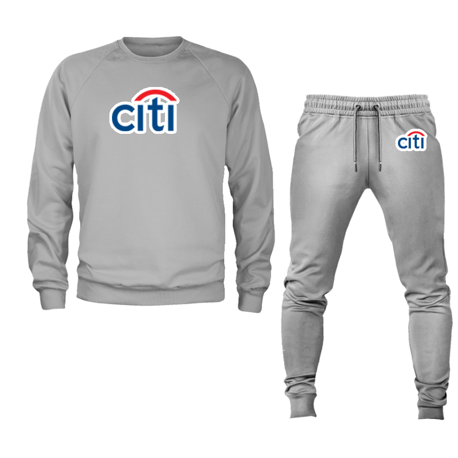 Unisex Citi Bank Crewneck Sweatshirt Joggers Suit