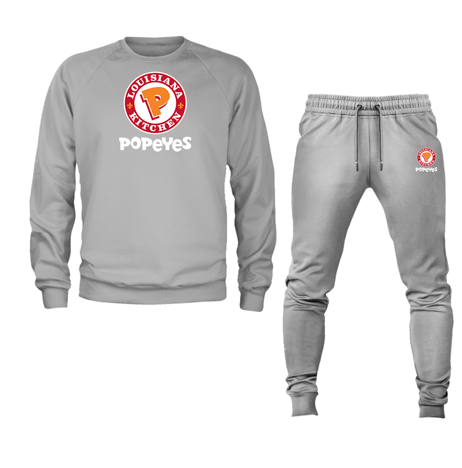 Men's Popeyes Louisiana Kitchen  Crewneck Sweatshirt Joggers Suit