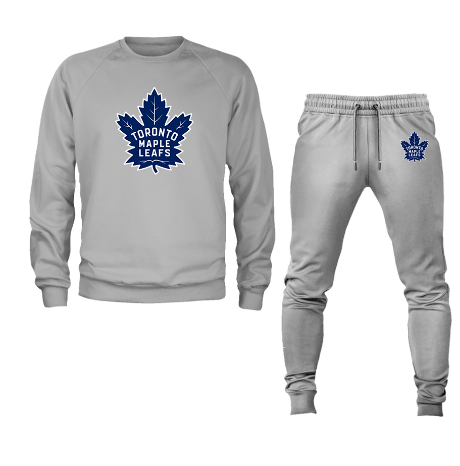 Men's NHL - Toronto Maple Leafs Crewneck Sweatshirt Joggers Suit