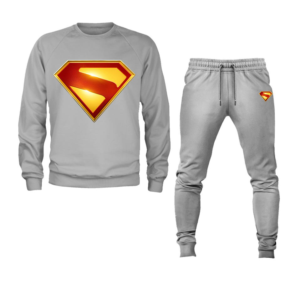 Men's Superman 2025 Crewneck Sweatshirt Joggers Suit – Tee