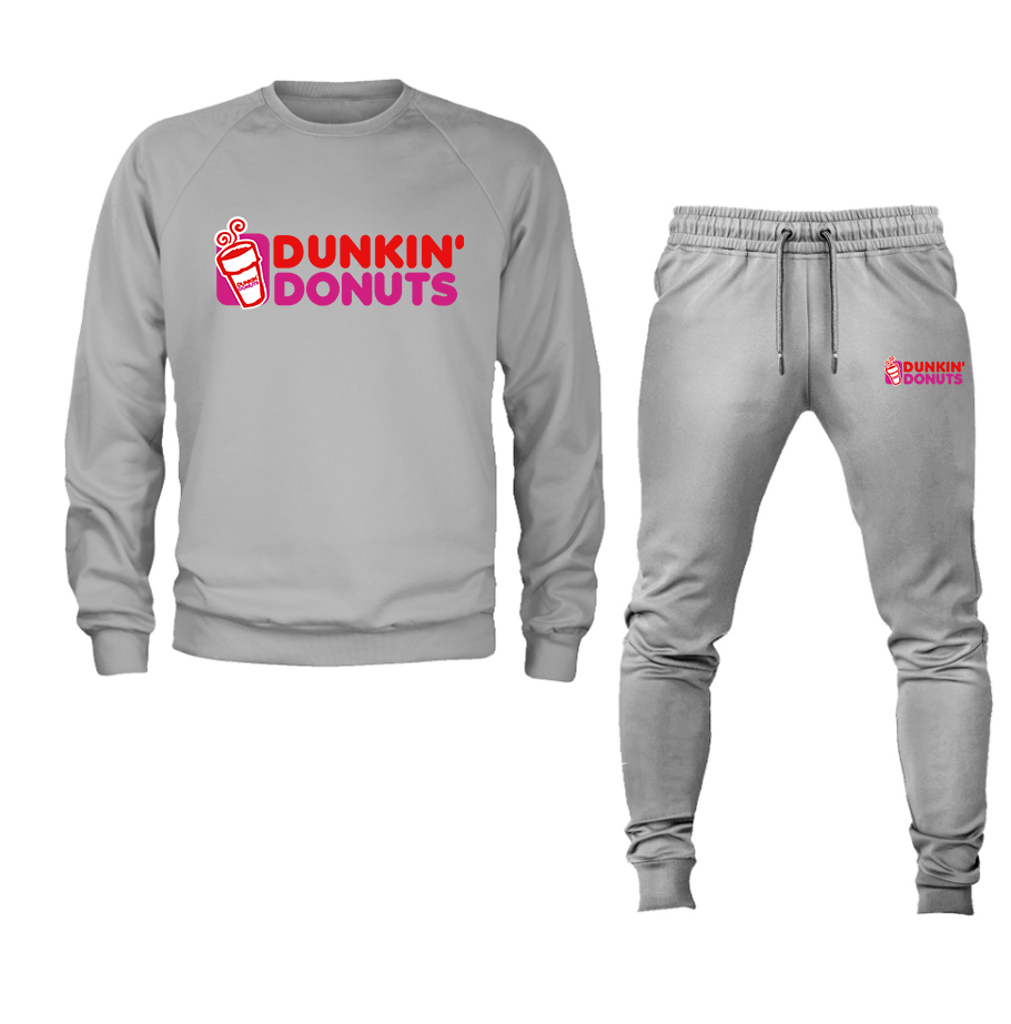 Men's Dunkin Donuts Crewneck Sweatshirt Joggers Suit – Tee