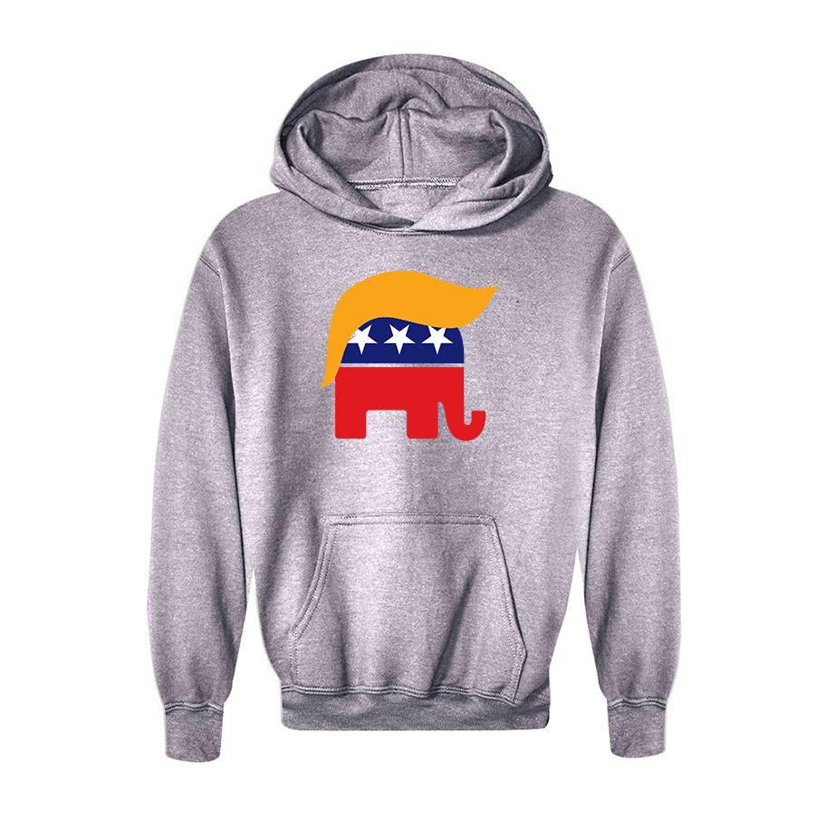 Youth's Donald Trump Hair Elephant Pullover Hoodie