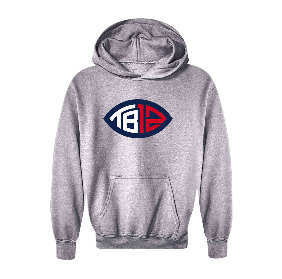 Youth's Tom Brady 12 Pullover Hoodie