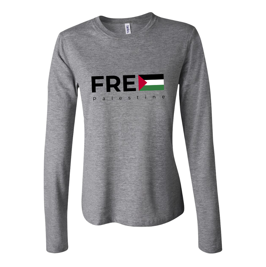 Women's Free Palestine Long Sleeve T-Shirt