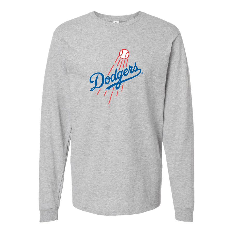 Men's Los Angeles Dodgers Long sleeves Cotton Blend T-Shirt