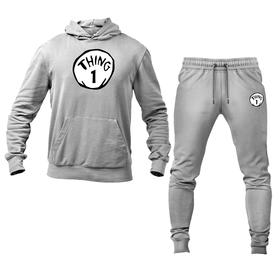 Men's Dr. Suess Thing 1 Hoodie and Joggers Set