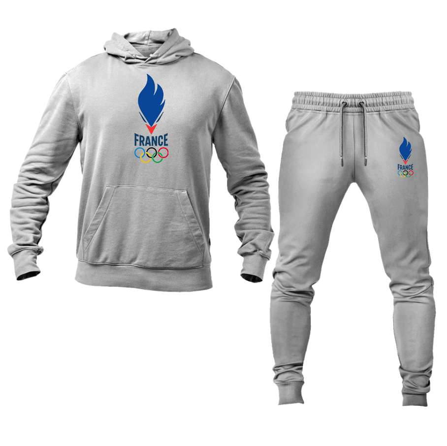 Men's France Olympia 2024 Hoodie and Joggers Set