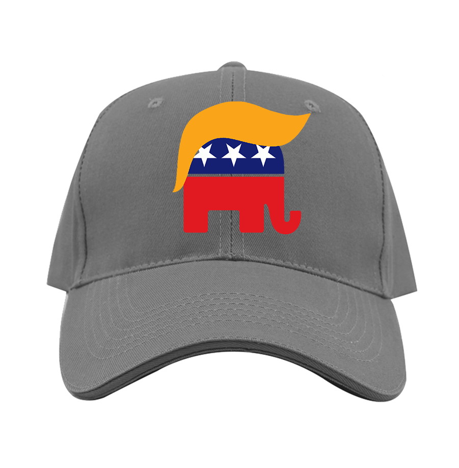 Donald Trump Hair Elephant Dad Baseball Cap Hat