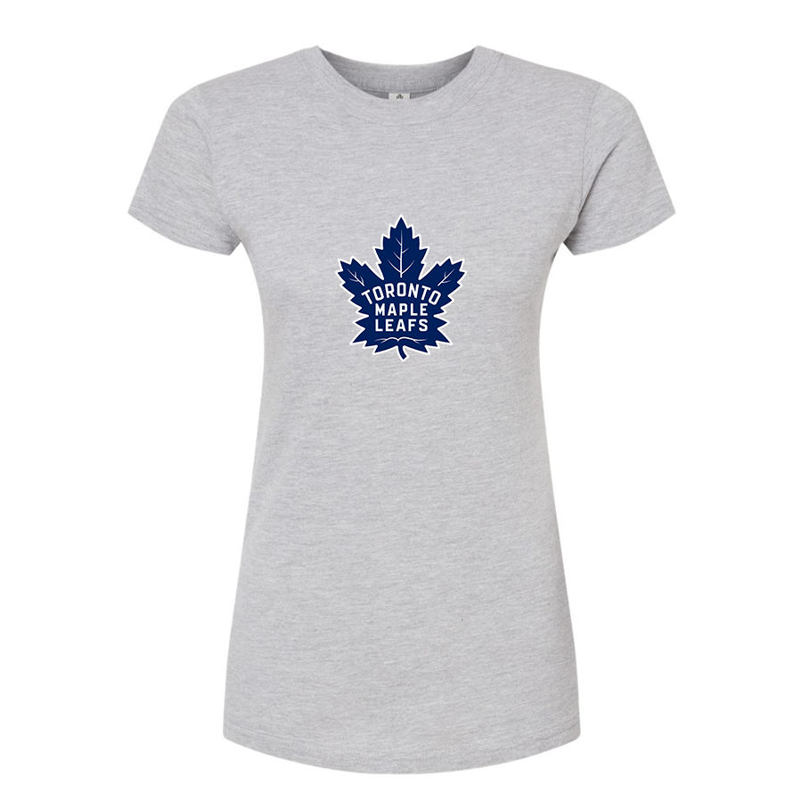 Women's NHL - Toronto Maple Leaf Round Neck T-Shirt