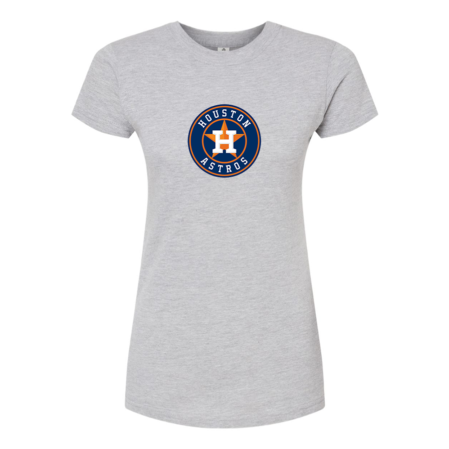 Women's Houston Astros Round Neck T-Shirt