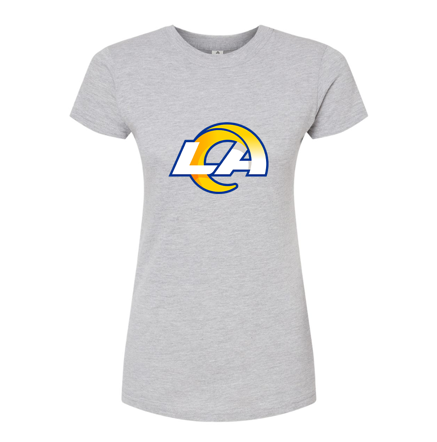 Women's Los Angeles Rams Round Neck T-Shirt