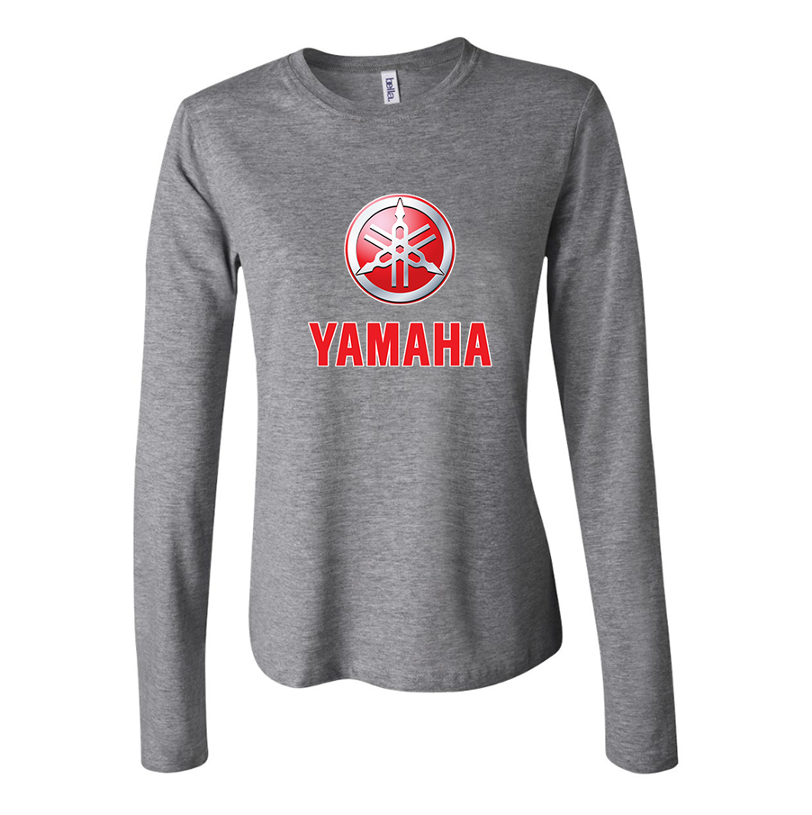 Women's Yamaha Bike Motorcycle Long Sleeve T-Shirt