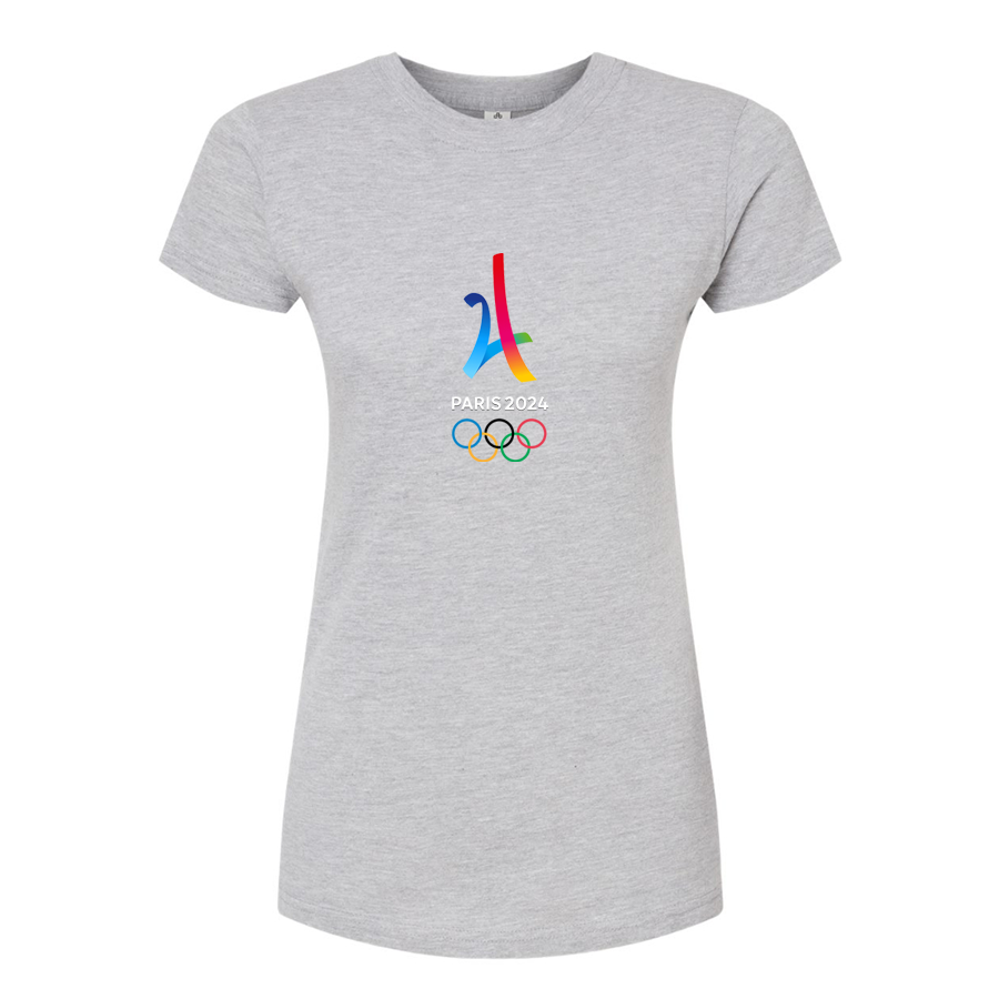 Women's Paris 2024 Olympics Round Neck T-Shirt