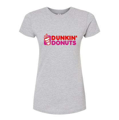 Women's Dunkin Donuts  Round Neck T-Shirt