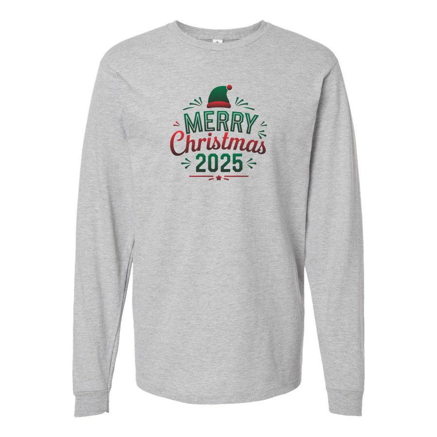 Youth's Merry Christmas 2025 Long sleeves T-Shirt