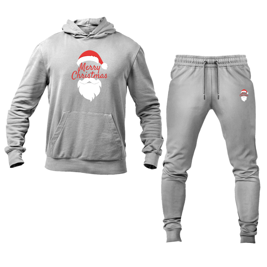 Men's Merry Christmas Santa Claus Hoodie and Joggers Set