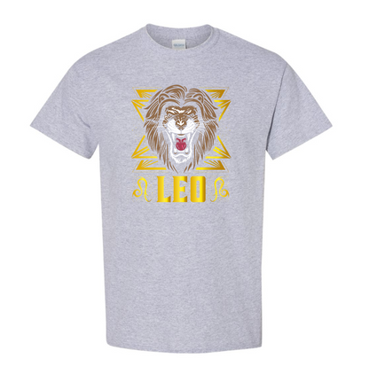 Youth's Leo Zodiac Sign Cotton T-Shirt