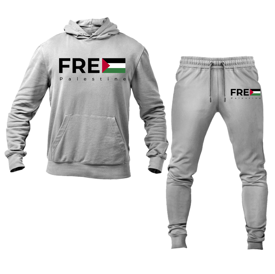 Men's Free Palestine Hoodie and Joggers Set