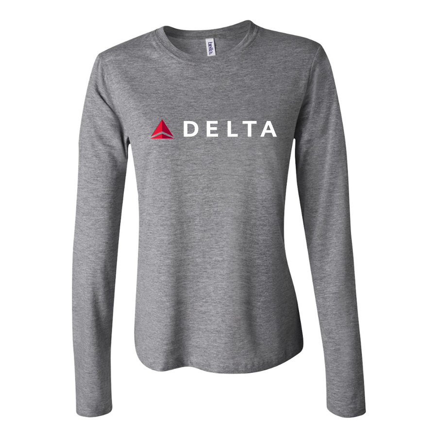 Women's Delta Airlines Long Sleeve T-Shirt