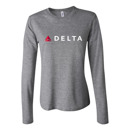 Women's Delta Airlines Long Sleeve T-Shirt