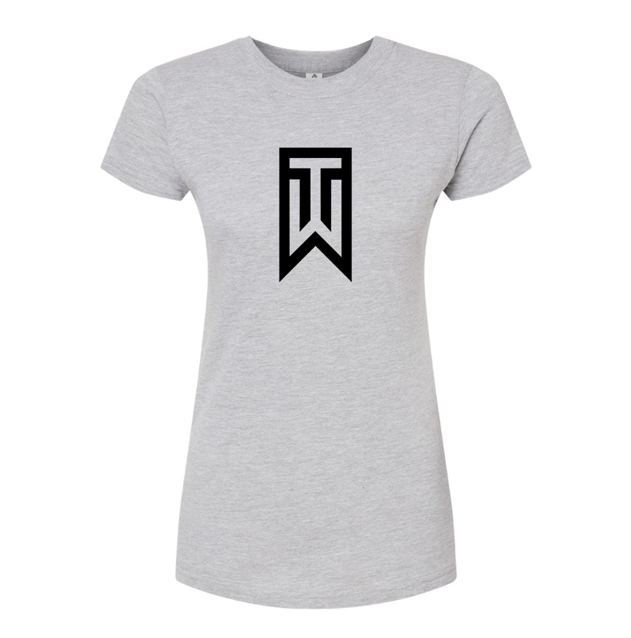 Women's  Tiger Woods Round Neck T-Shirt