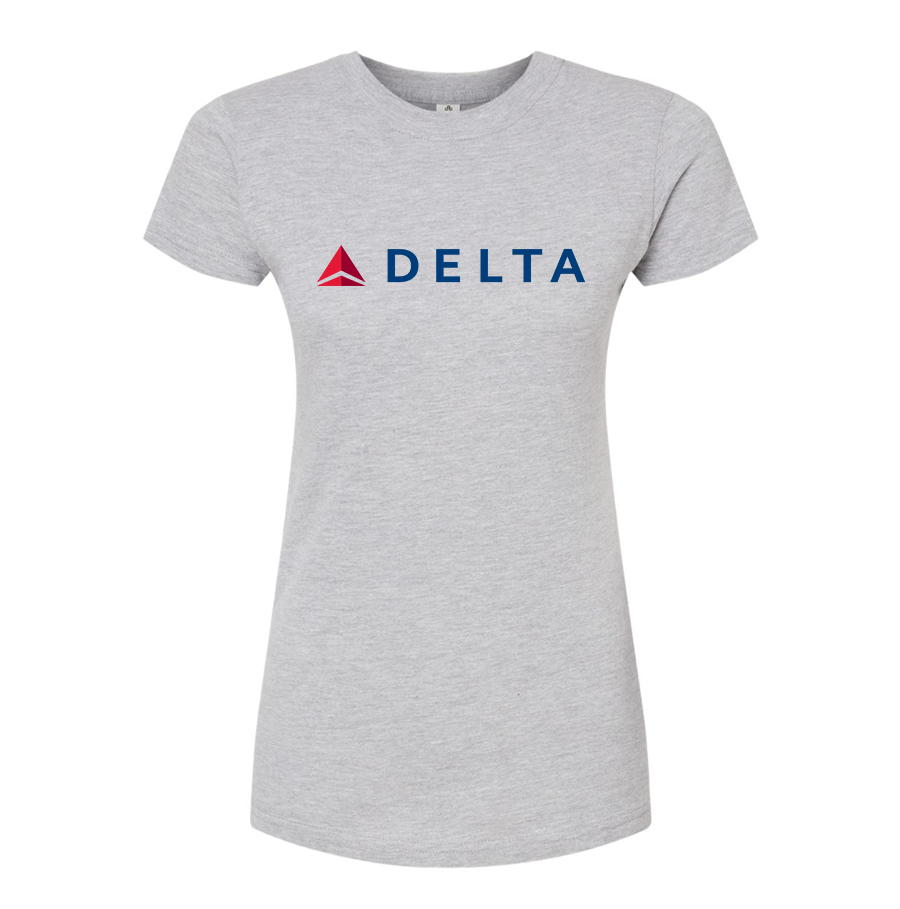 Women's Delta Airlines Round Neck T-Shirt