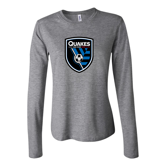 Women's San Joke Earthquakes  Long Sleeve T-Shirt