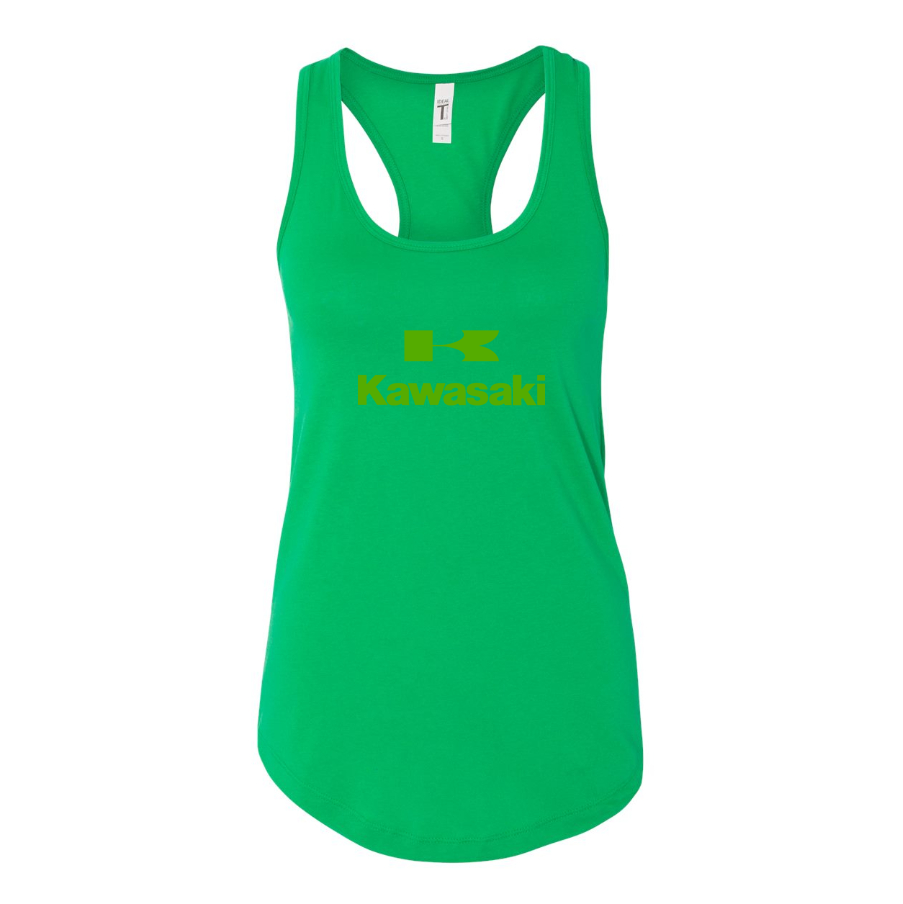 Women's Kawasaki Bike Motorcycle Racerback Tank Top