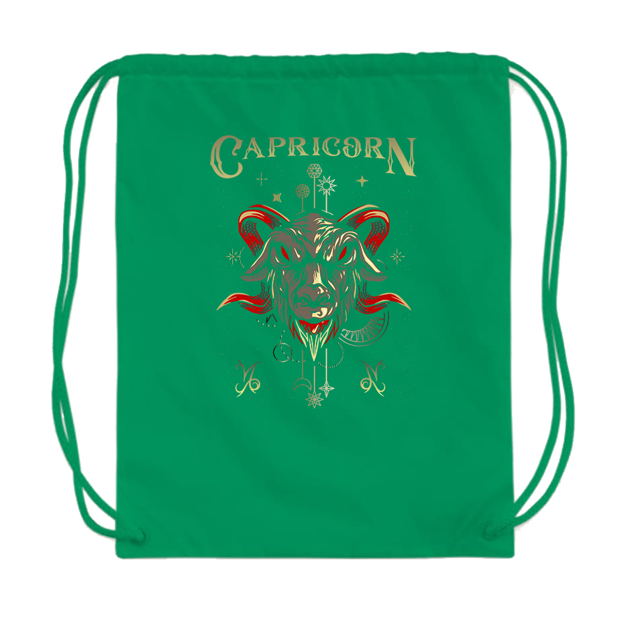 Capricorn Zodiac Drawstring Bag