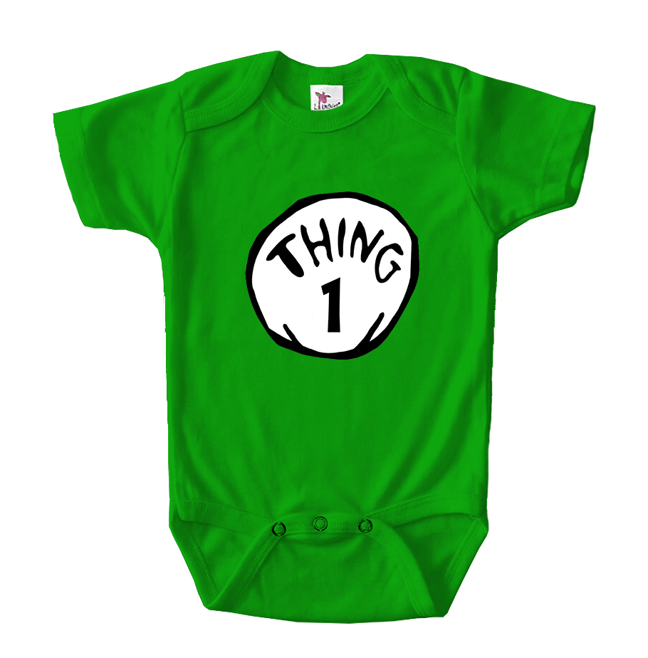 Dr. Suess Thing 1 Baby Romper Onesie