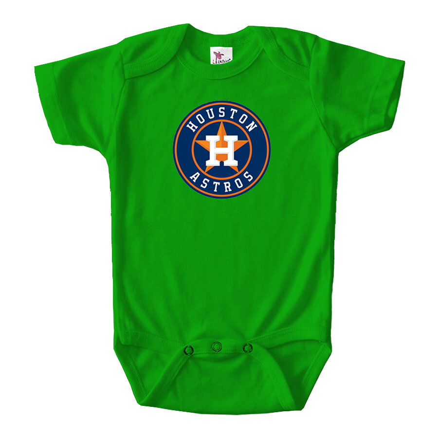 Houston Astros Baseball Baby Romper Onesie