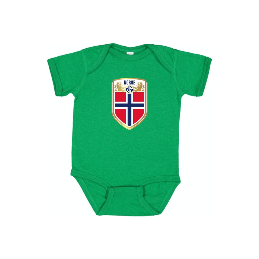 Norway Soccer Baby Romper Onesie