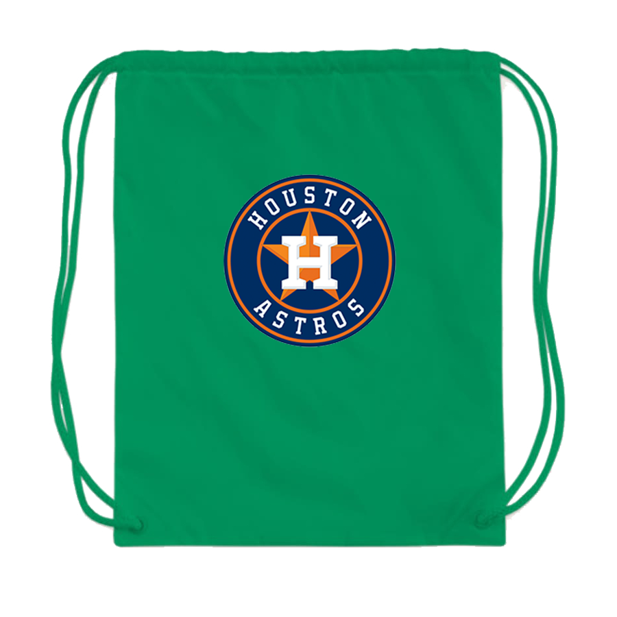 Houston Astros Baseball Drawstring Bag