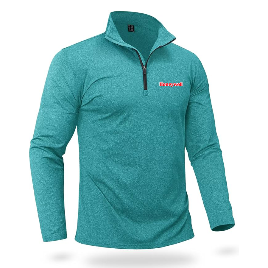 Men's Honeywell  Quarter Zip Pullover Premium Fleece Lined Heather Long Sleeve Golf Shirts Midweight 1/4 Half Zip Sweatshirts