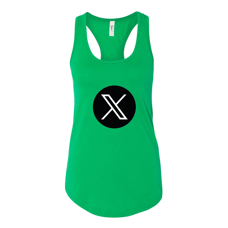 Women's Twitter X Racerback Tank Top