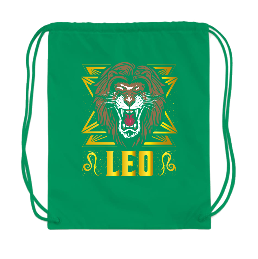 Leo Zodiac Sign Drawstring Bag